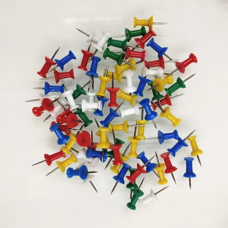 245 pcs I-Shape Map Pins, Paper Notice Fixing, Sharp Steel Pin Point, Sturdy Bent Resistant, Multipurpose