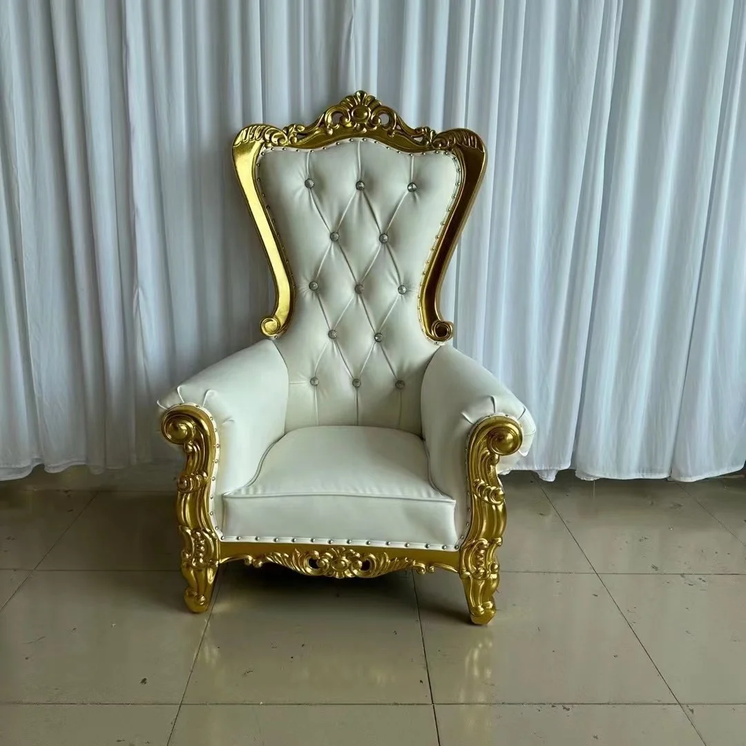 wr-Kids Party Silver Gold Royal Throne king Chairs for Events！ view 5