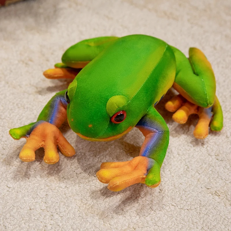 

Реалистичная летняя зеленая лягушка, плюшевые игрушки, мягкая кукла-ползающая лягушка, креативный декор комнаты, забавный детский игровой реквизит, милый подарок