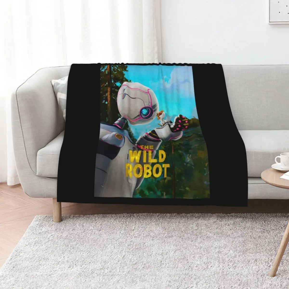 The Wild Robot Throw Blanket Sofa Throw Bed Fashionable Luxury For Baby Custom Moving Blankets