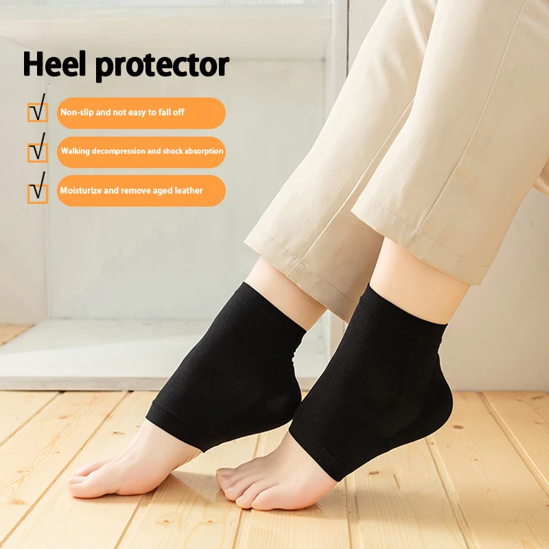 Gel-Silikon-Fersenprotektor, Fersenpolster, Fersenschalen, Plantarfasziitis-Unterstützung, Fußpflege, Hautreparatur, Kissen, Halbsocken