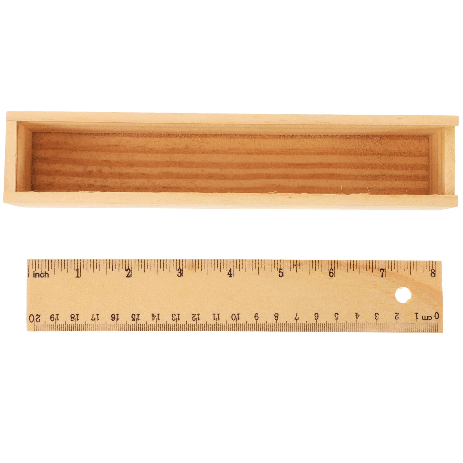 

Creative Drawer Type Pen Box Portable Wooden Pencil Case Simple Stationery Storage Case for School Kids