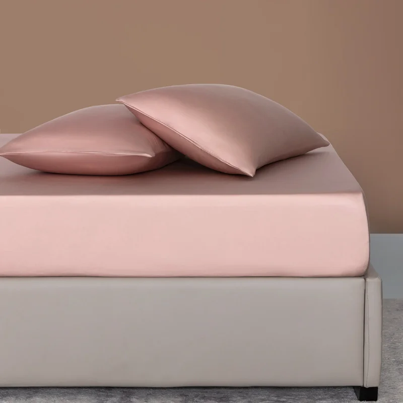 3Pcs Set 100% Bamboo Fitted Sheet and Pillowcase Adjustable Mattress Covers With Elastic Bands Luxury Bed Sheet Sets Bedding