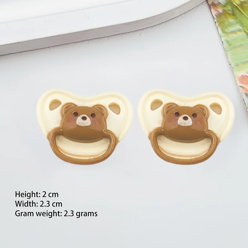 10Pcs Adorable Baby Doll Pacifier Playset, Mini Dummy Nipples Toy for Kids, Baby Doll House Supplies Accessories