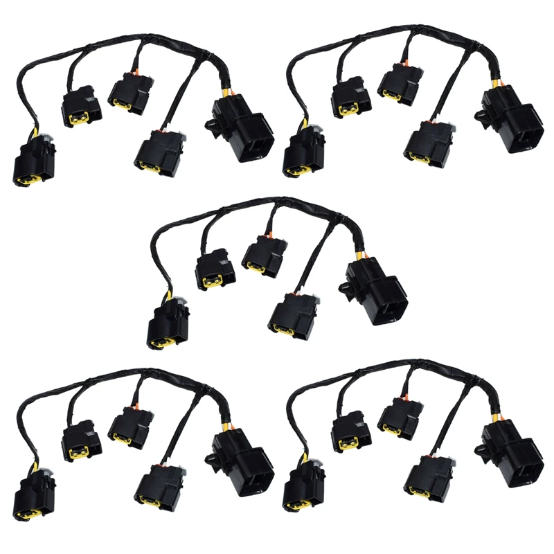 5X Ignition Coil Cable Plug Wire Harness For Kia Rio Soul Ceed Cerato Spectra Forte Rondo Hyundai Elantra Accent 1.6L