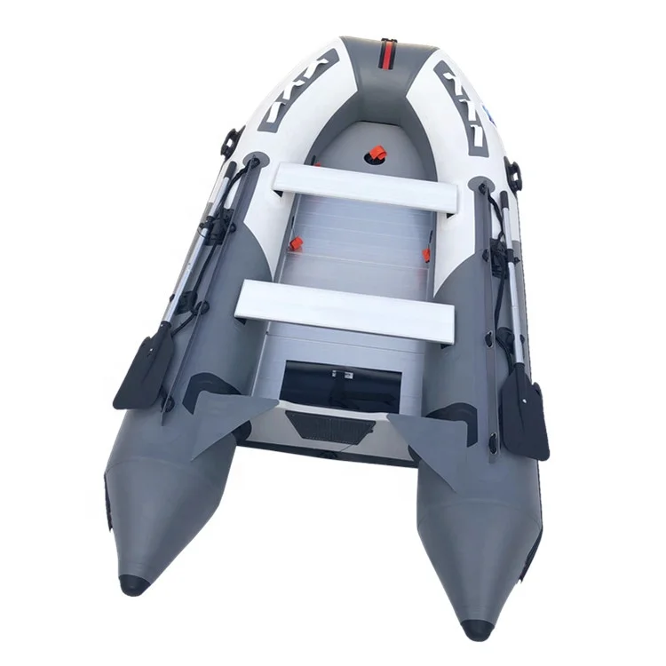 China PVC 11ft Aluminium Hard Bottom Rigid Inflatable Boat For Fishing