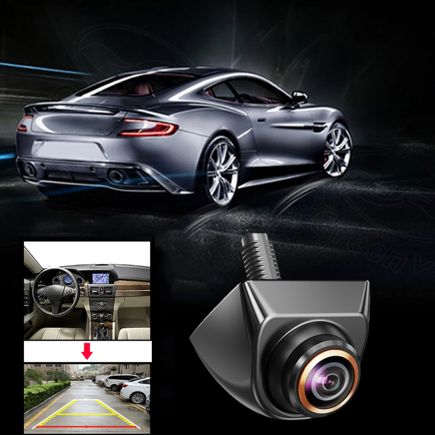 Enhance your driving experience with this reliable and durable Waterproof High Definition 1080P AHD Fisheye Starlight Night Visi