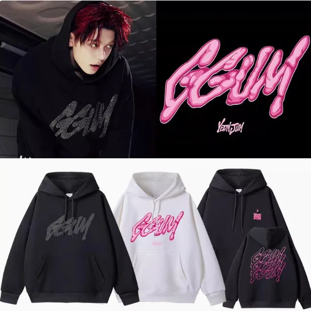 KPOP YEONJUN Solo Album GGUM Cotton Hoodie Fashion Printe Pullover Unisex Hoodie OVERSIZE Winter Sweatshirt Fans Peripheral Gift