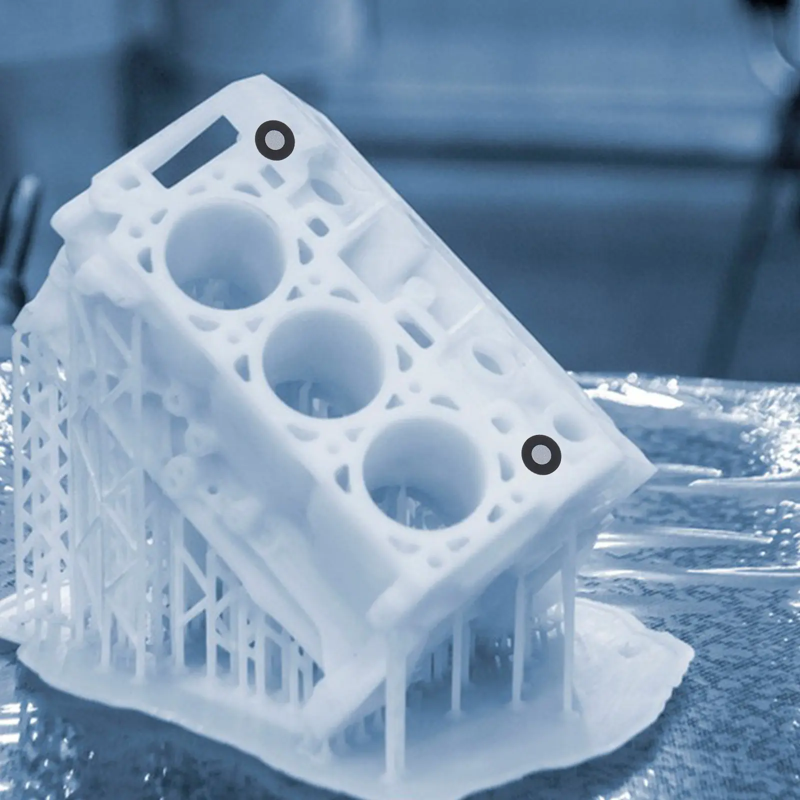 

5 листов маркерных точек для 3D-сканирования, высокоточные светоотражающие цели для сканеров синего света, для обратного моделирования и ручного сканирования