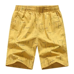High Quality Men's Shorts Quick Dry Summer Beach Shorts Multiple Pockets Large Size Fashion Print Cotton Half Pants Gym Shorts