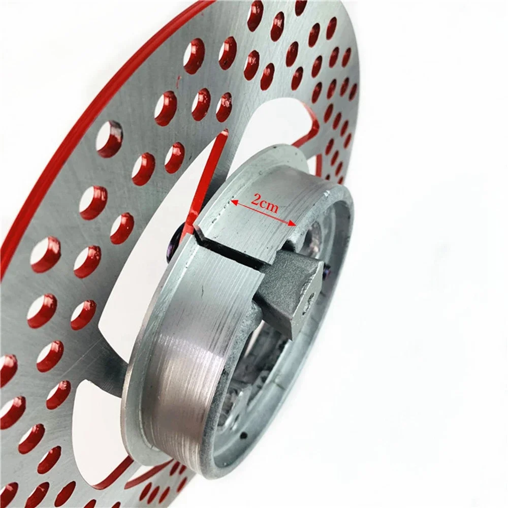 110mm Motorcycle Rear Drum brake Disc Brake 70mm Hole Conversion Tightening Ring for 220mm Disc Electric Scooter E-bike Moped view 5