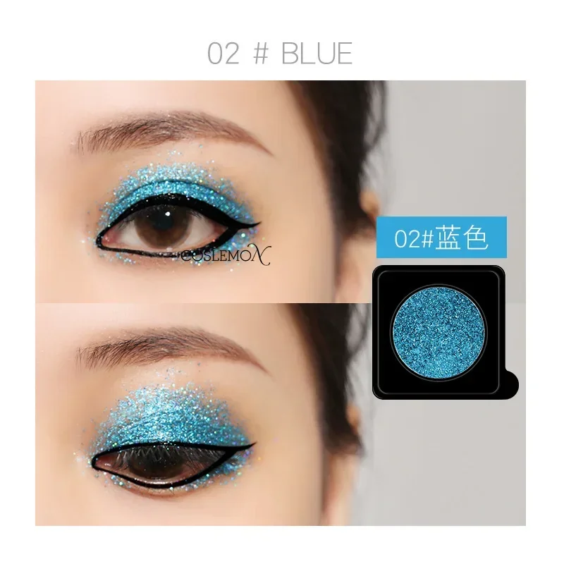 Single Color Shiny Glitter Eyeshadow Plate Mini Eye Shadow Long Lasting Multi Color High Pigment Quality Eye Makeup Cosmetic