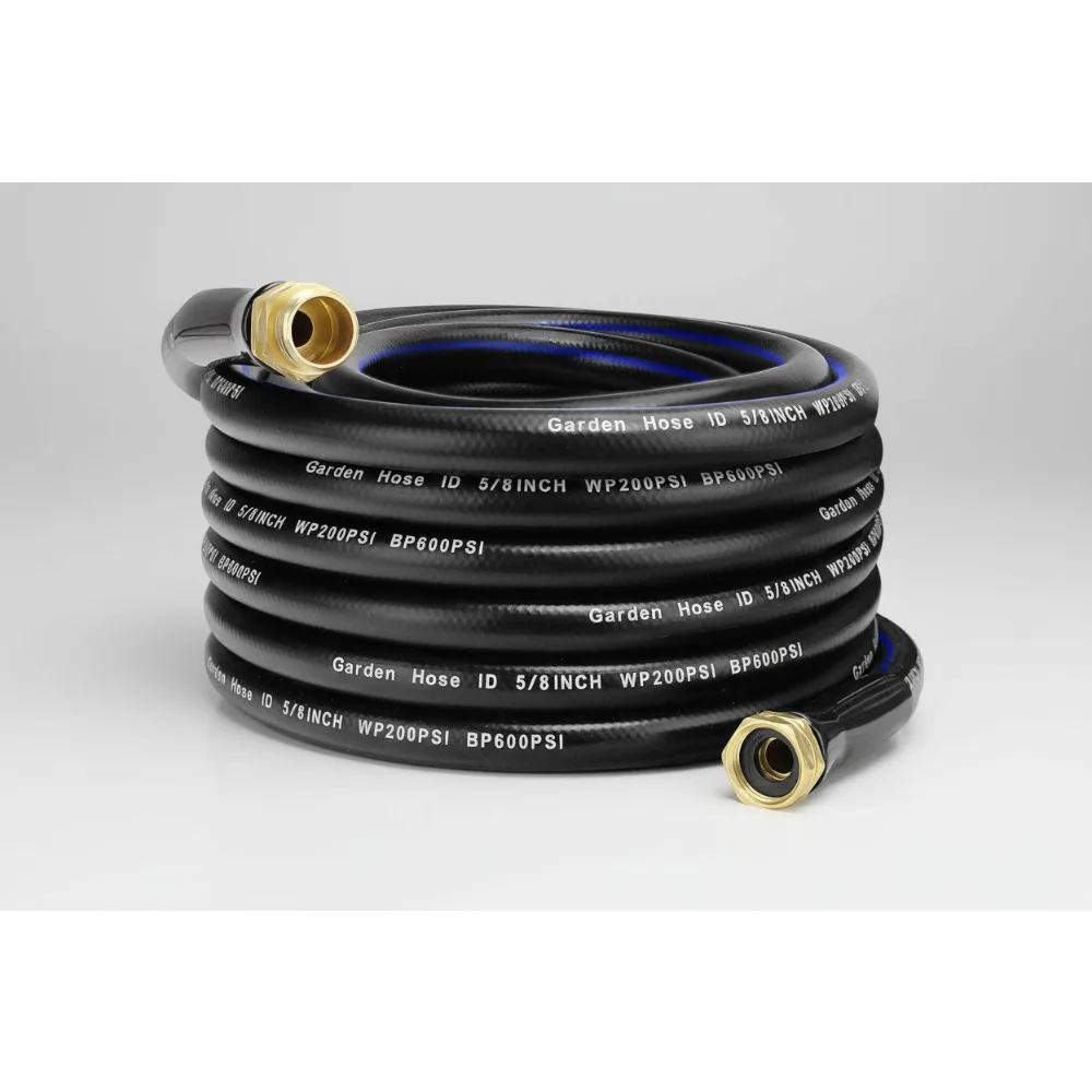 

50FT Flexible No Kink Garden Hose Heavy Duty 5/8" Lightweight Outdoor Water Pipe for Home Garden