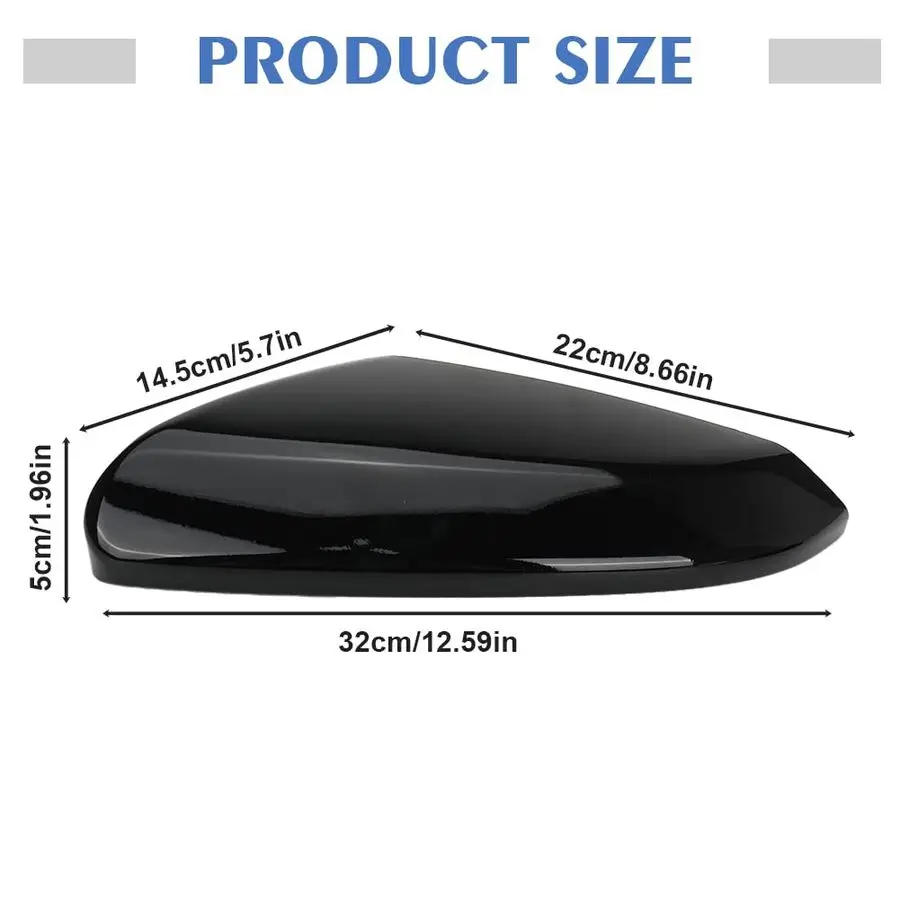 Pair Glossy Black Side Mirror Cover Cap Housing Compatible with Honda Civic 20162019 2020 2021 Honda Insight 20192021, Direct Re