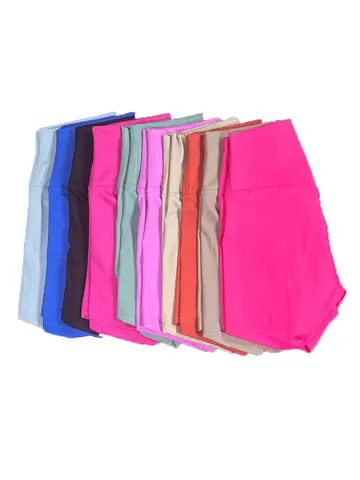 Women's Sports High Waist Yoga Shorts Fitness Running Cycling Quick Drying Breathable Women's Fitness Bottom 3 Point Yoga Shorts
