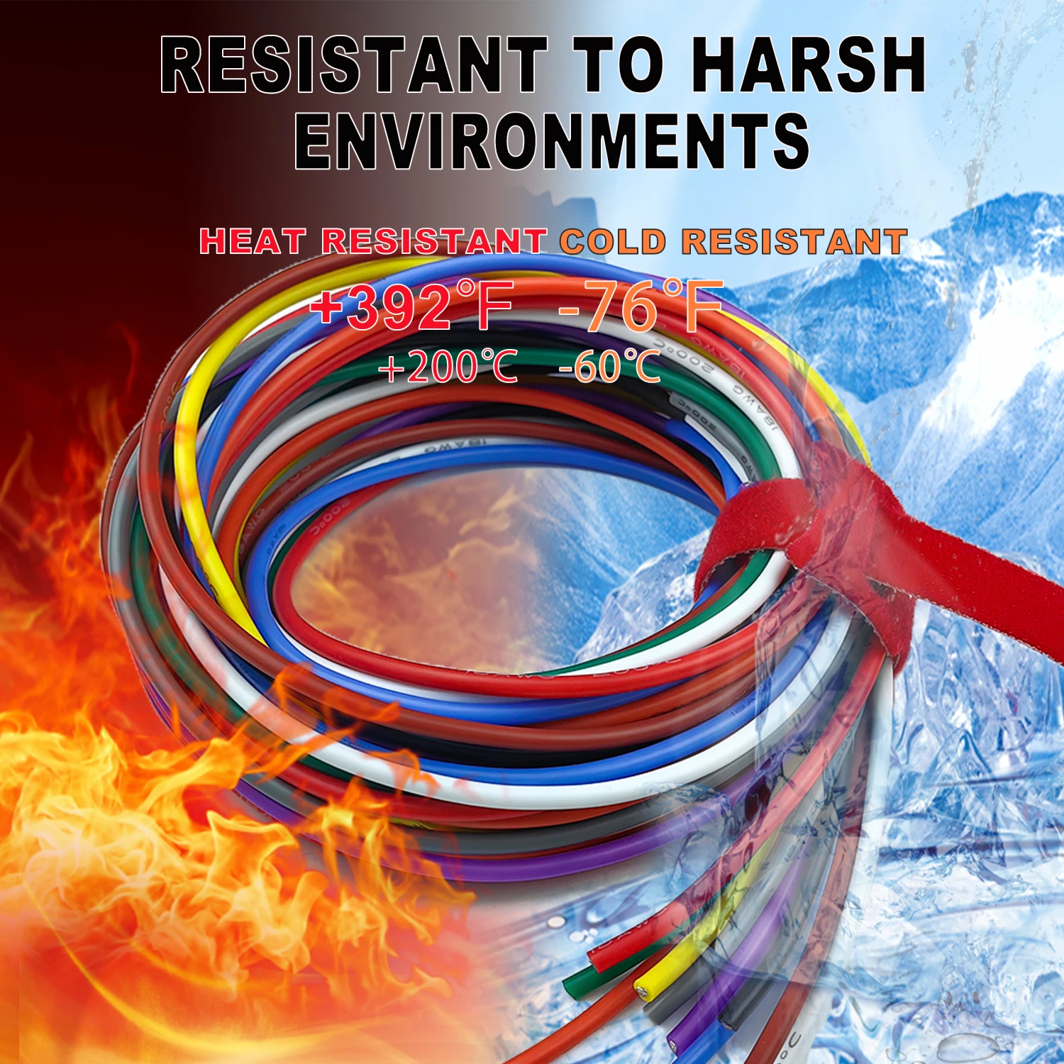 10 ألوان 5ft/10ft كل 16-18-20-22-24-26-28-30 مجموعة أسلاك كهربائية من السيليكون مرنة 18 AWG سلك نحاسي معلب مجدول