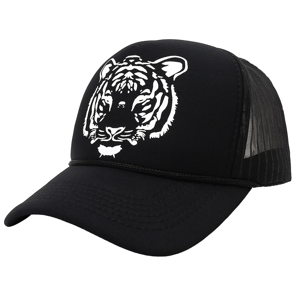 New Summer Brethable Tiger Print Trucker Cap  Baseball Casquette Homme 5 Panel Snapback Hat Animal Sun Visor Hats for Women Men