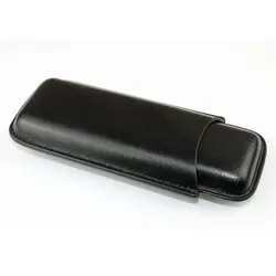 Travel Cigar Leather Case Holster Load 2 Pcs CigarsTubes Gift For Man Husband Humidor Pouch Somking Accessories