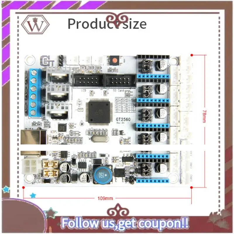 ABBG-1 قطعة لوحة تحكم للطابعة ثلاثية الأبعاد لوحة أم للطابعة ثلاثية الأبعاد قوة من Mega2560 + Ultramaker و Mega2560 + سلالم 1.4
