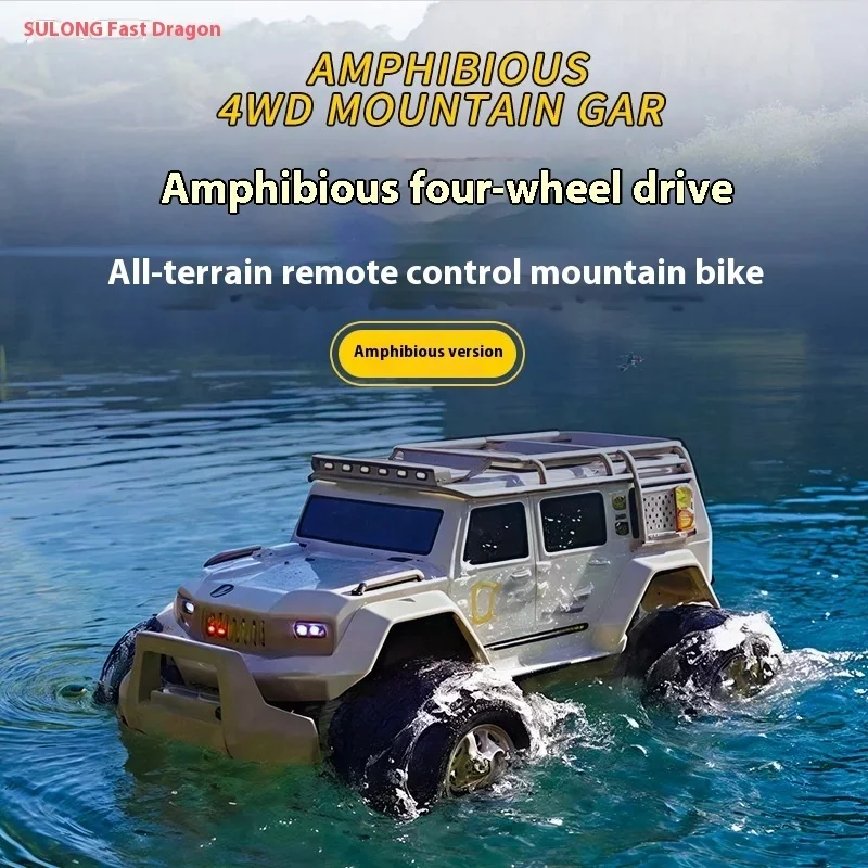 

Remote Control Off-Road Vehicle, 1:14 Four-Wheel Drive Amphibious Climbing Vehicle, All Terrain Mountain Bike, Boy'S Gift