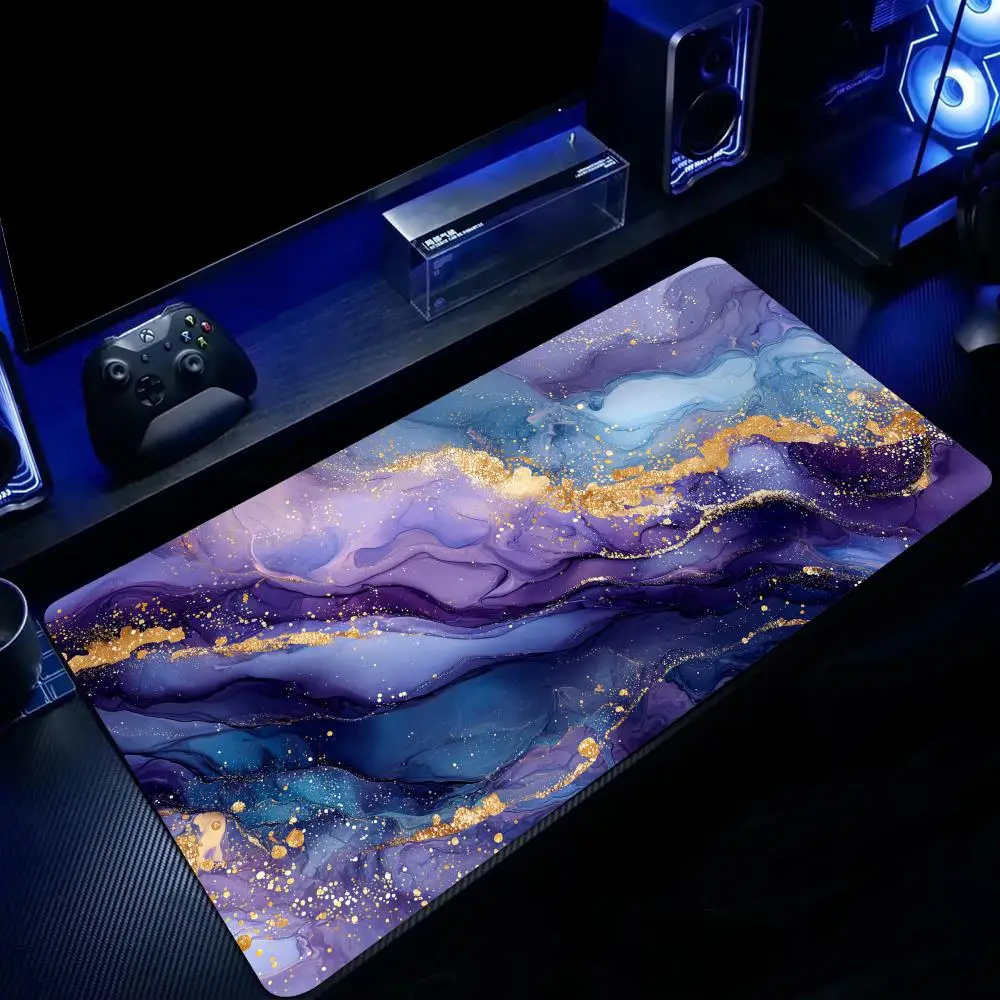 Abstract Art Liquid Texture Mouse Pad Large Computer Office Game Table Mats Rubber Anti-slip XXL Mouse Mat HDP Long Desk Pads