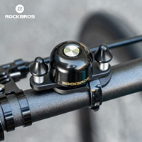 ROCKBROS Bicycle Bell Mountain Road Bike Handlebar Bell Upgrade Copper Anti-Theft Waterproof Adjustable Cycling Warning Ring