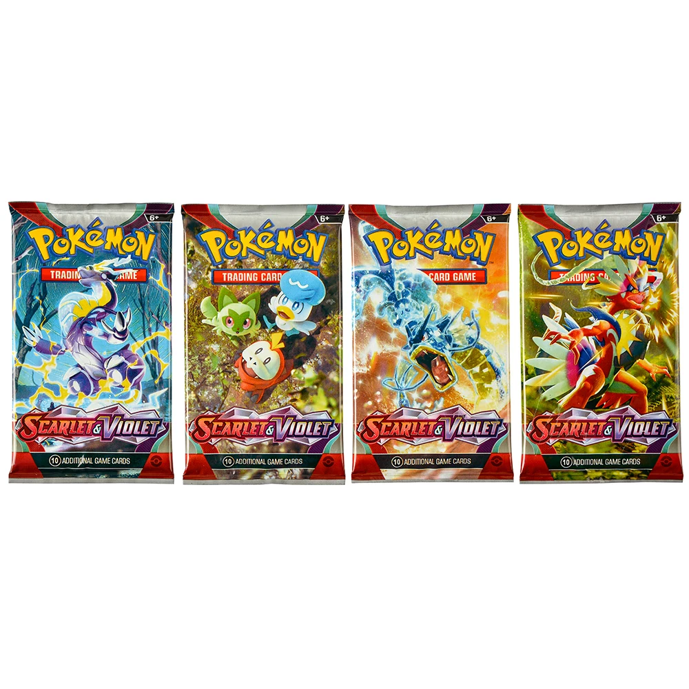 360Pcs Kartu Permainan Pokémon TCG Bahasa Inggris: Scarlet Violet Box Kartu Permainan Pokemon 36 Pack Box
