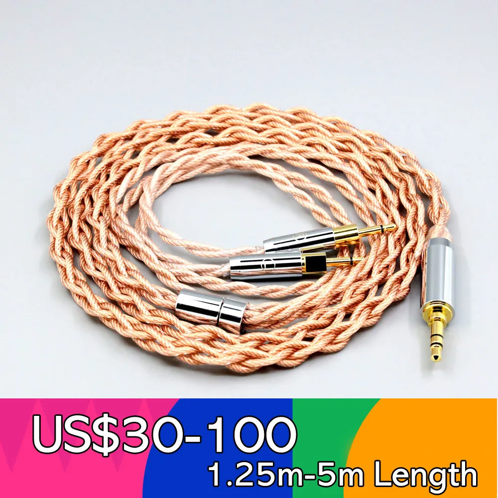 

Graphene 7N OCC Shielding Coaxial Mixed Earphone Cable For Sennheiser HD700 Headphone 2.5mm pin 4 core 1.8mm LN007773