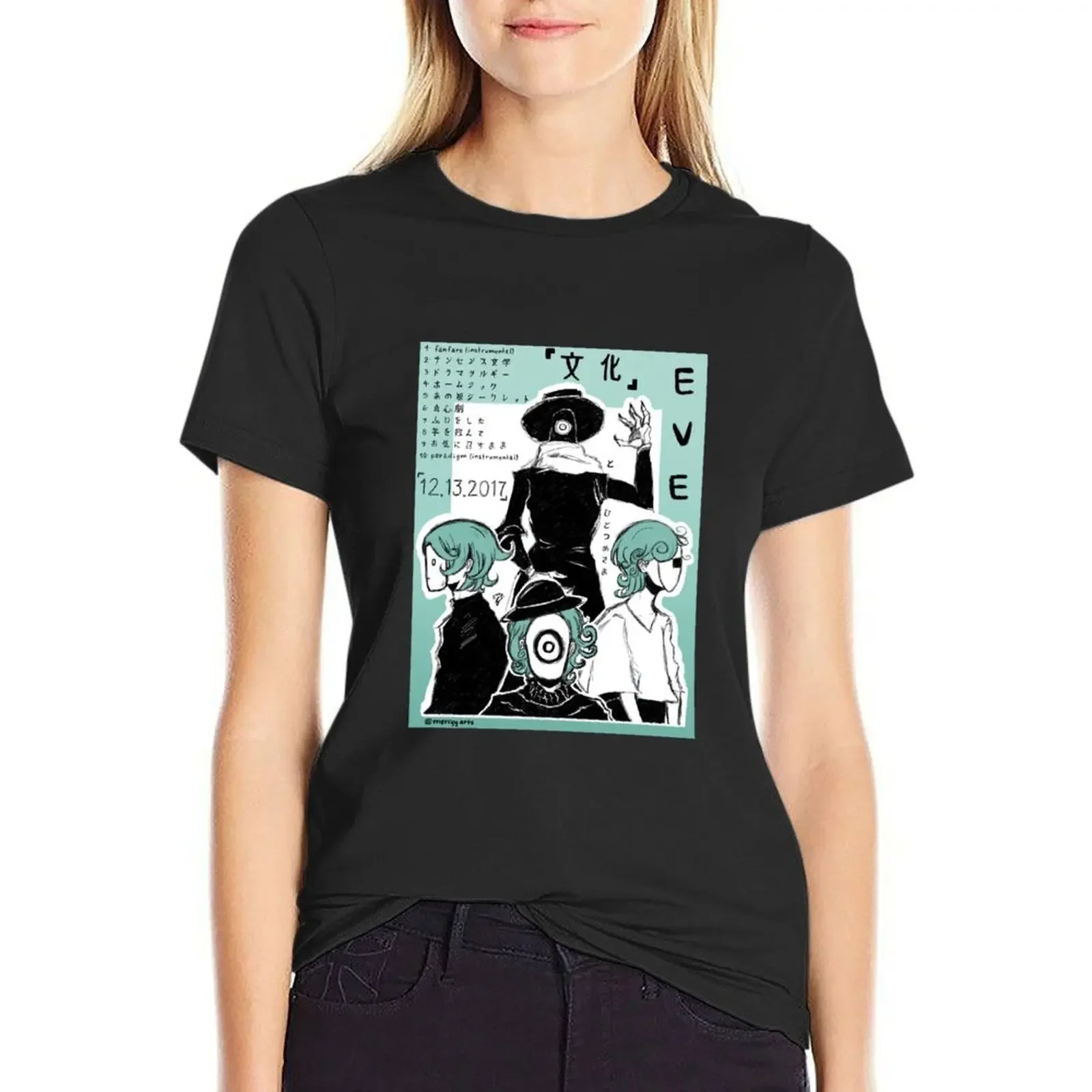 

Eve - Bunka Album Design T-Shirt aesthetic clothes summer tops plus size tops tops Women