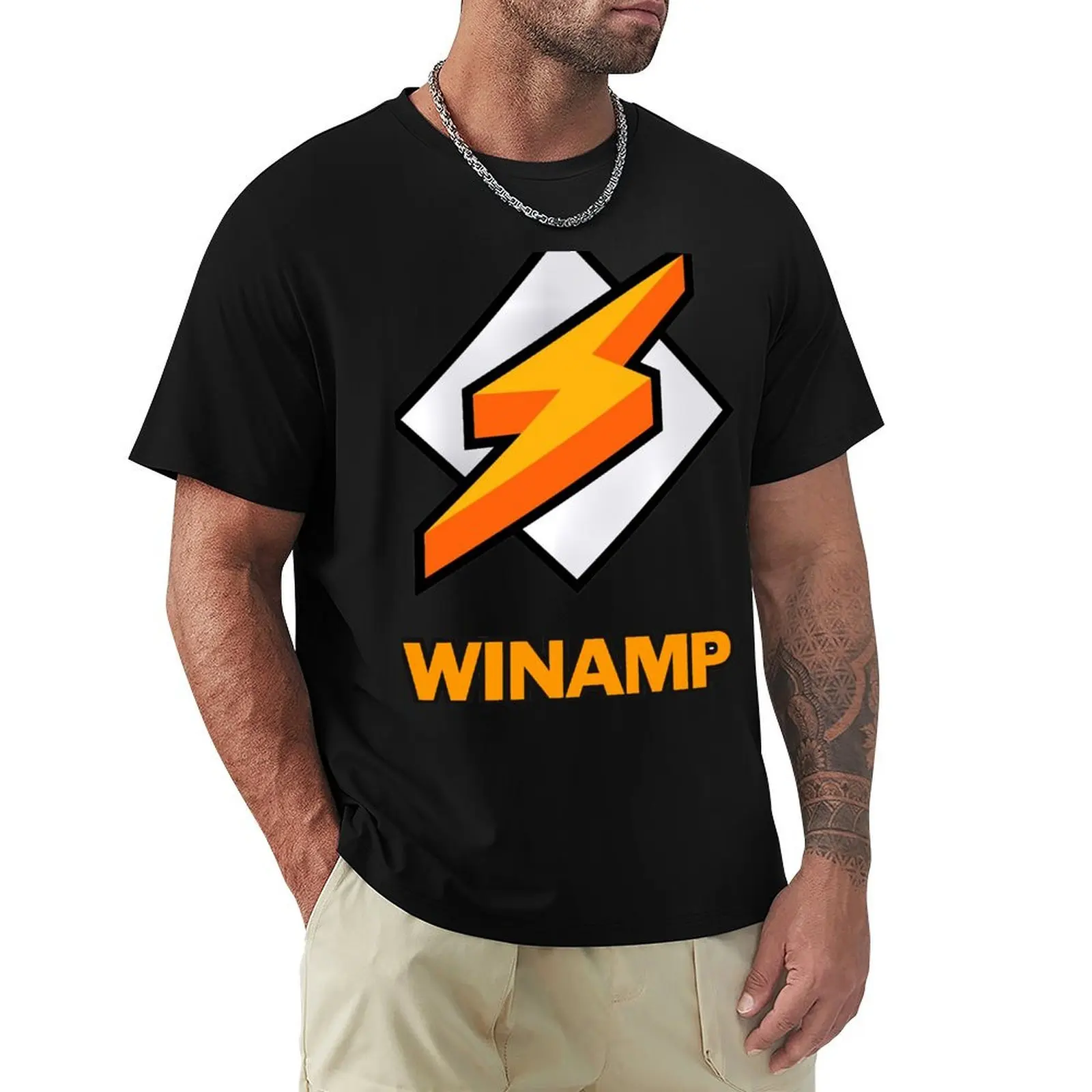 

Winamp For Men And Women T-Shirt summer tops Anime t-shirt basketball graphic tees men workout shirt