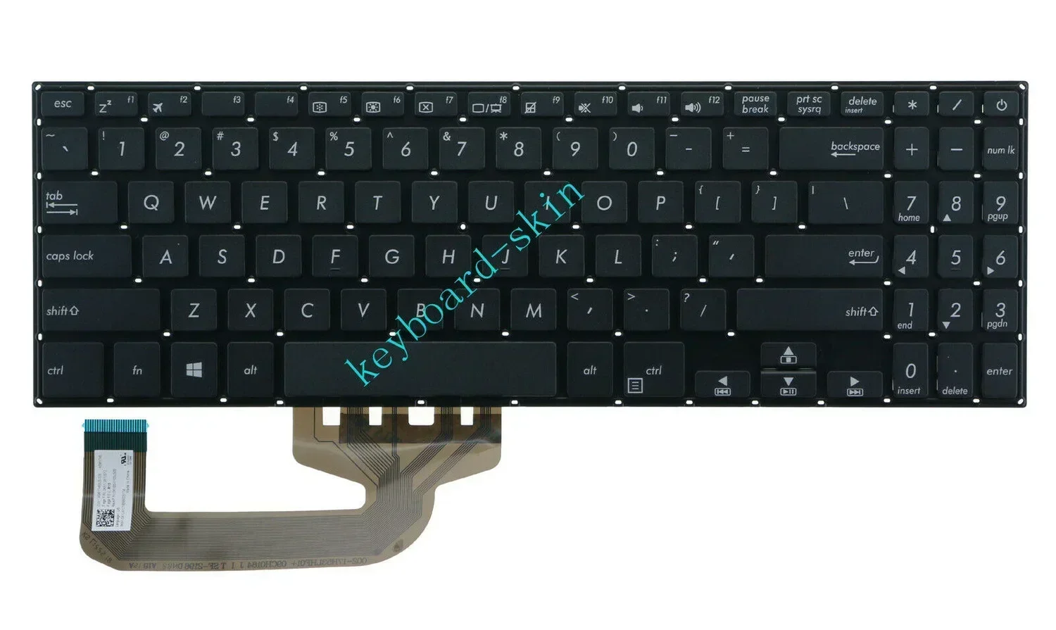 New US Keyboard No-backlit No-frame for ASUS X507 X507MA X507U X507UA X507UB Y5000UB Y5000UB8250 laptop