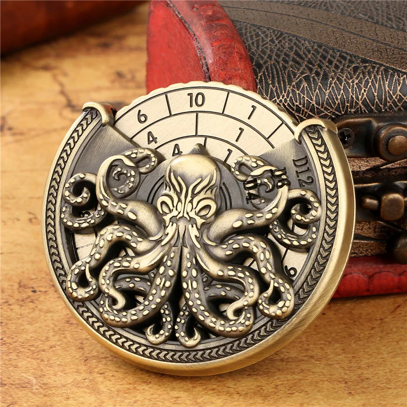 Creative Octopus Design RPGs Dice Spinner 7-in-1 Metal Dice Roller for Role Play Gaming Accessory Wedding Gift Set image 4