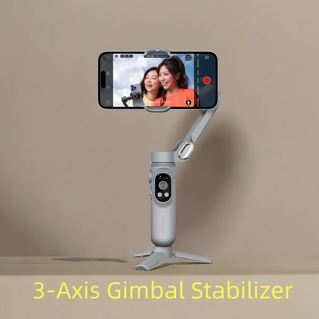 Smart X Pro Gimbal Handheld Stabilizer for Smartphone OLED Display Wireless Charging Inception Mode(SmartXPro White)