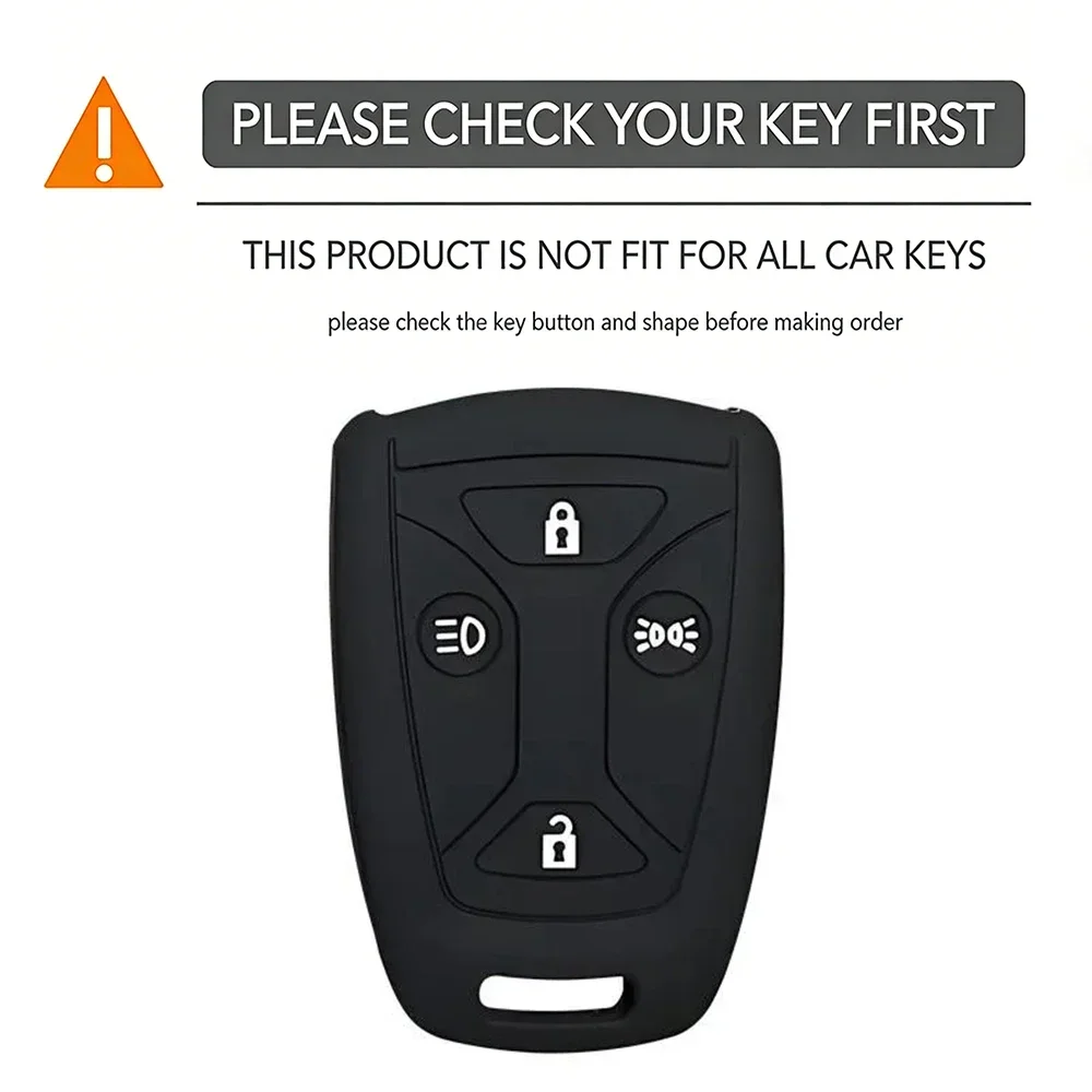 For Saab Truck R S G P Series Scania 1990 1991 Remote Silicone 4 Button Key Fob Chain Ring Cover Case Holder Protect
