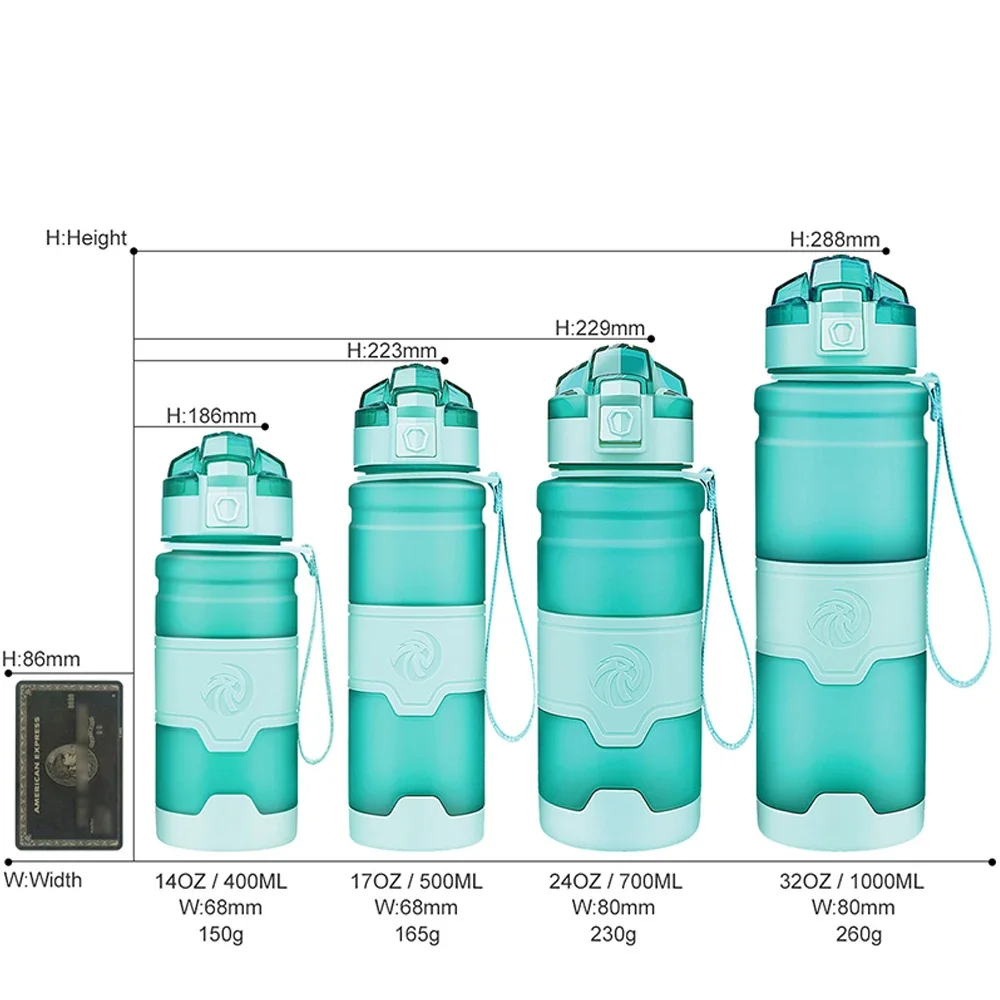 ZORRI Water Bottles Sport BPA Free Portable Leak-proof Gym Outdoor Travel Hiking Bicycle Bottle Water Gourds Garrafas De Agua