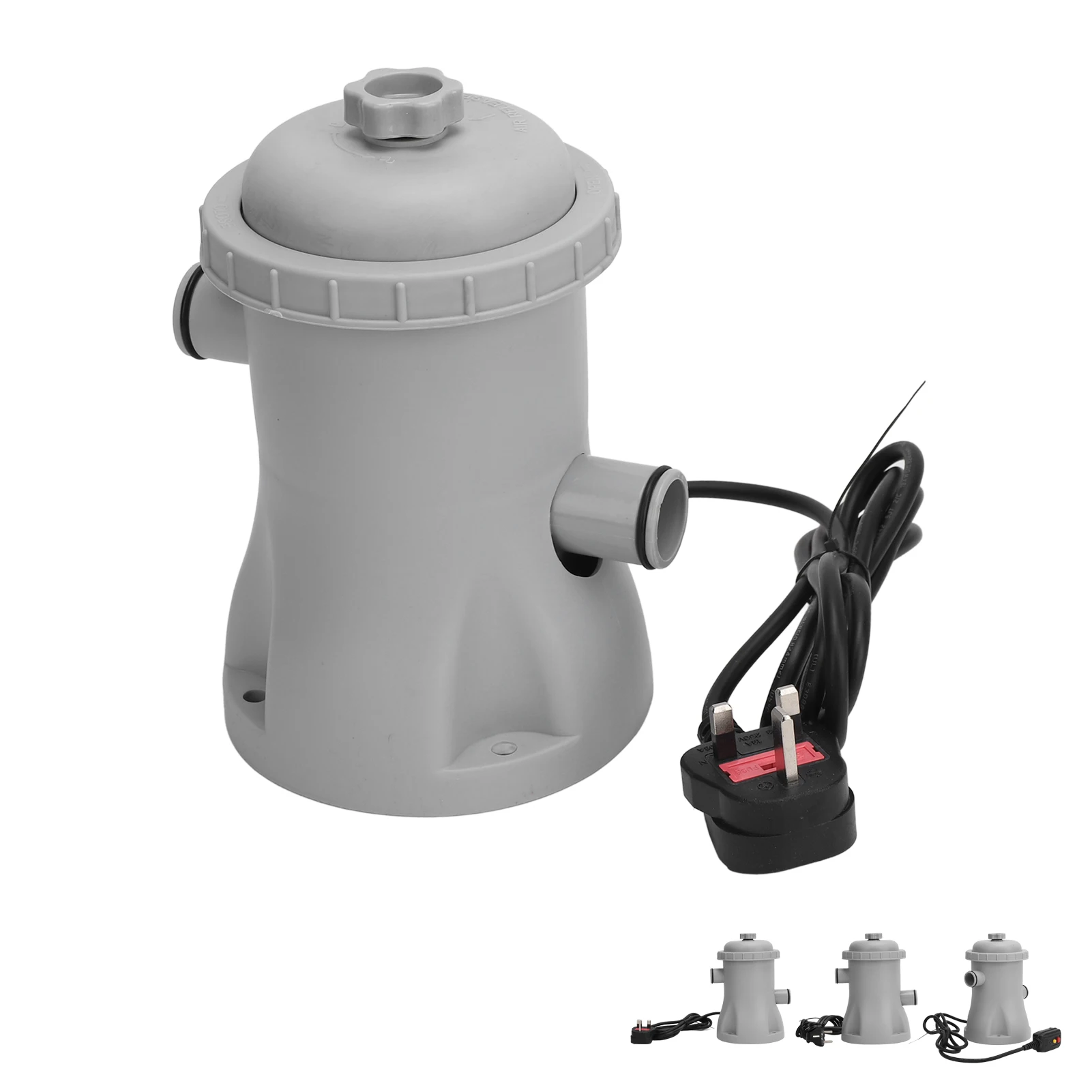Pool Filter Pump 330 Gallon Pool Cleaner Pump Circulation Filtration for Above Ground Pool Compact Low Noise Easy Install