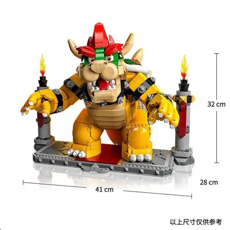 2807PCS Mighty Bowser King Bowser New MOC Building Kit Blocks Bricks Toy Diy Kids Birthday Gift Compatible 7141171395 Set TheKit