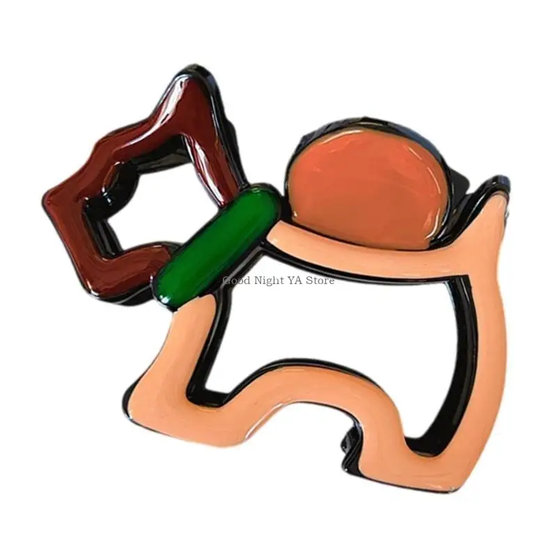 Eye Catching Puppy Lover คลิปผมปฏิบัติ Hollow Claw คลิปสำหรับผมสั้นผู้หญิงสาวแฟชั่นอุปกรณ์เสริมผม