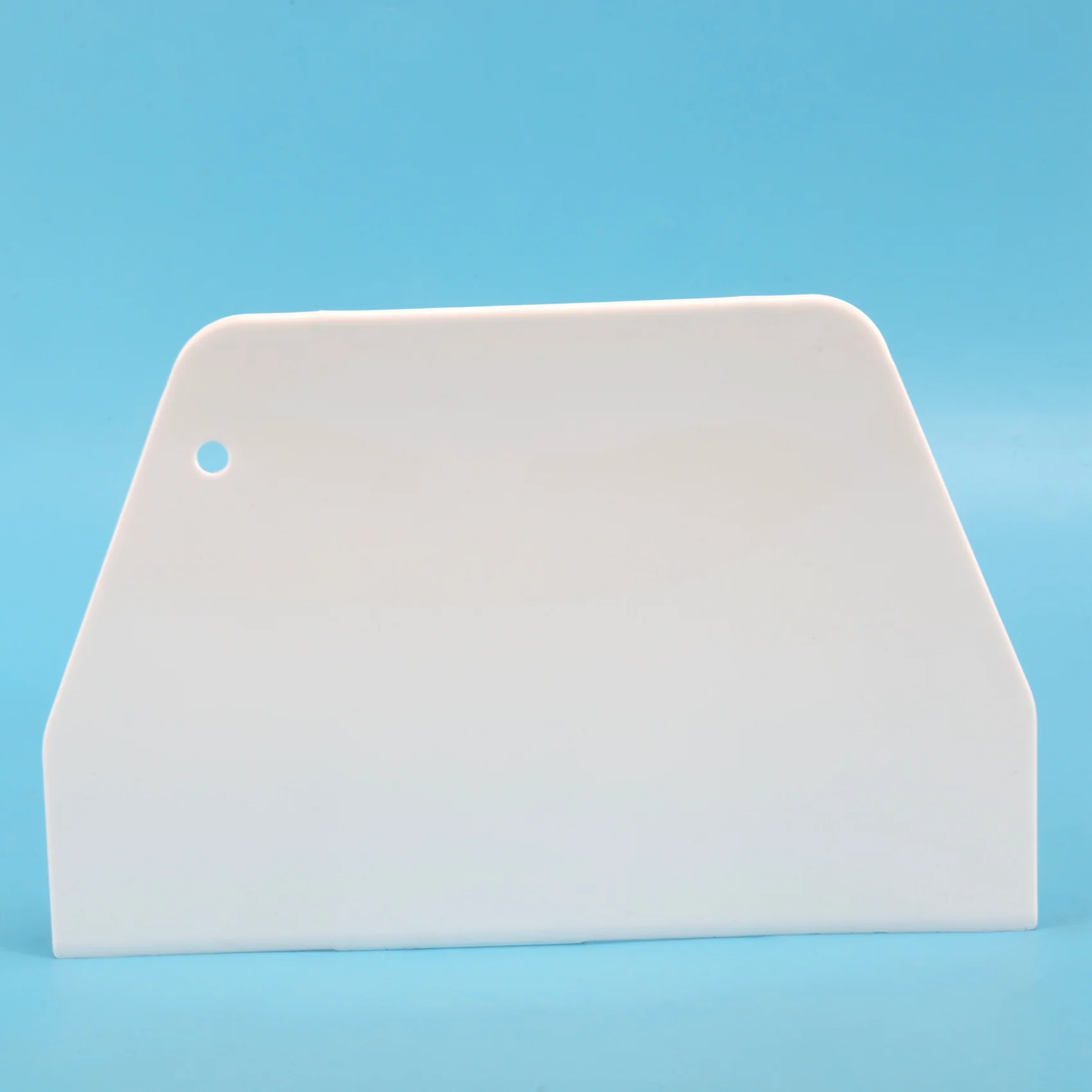 F-3C 19 см x 12,5 см плоский белый пластиковый инструмент для украшения торта, скребок для теста, кондитерских изделий