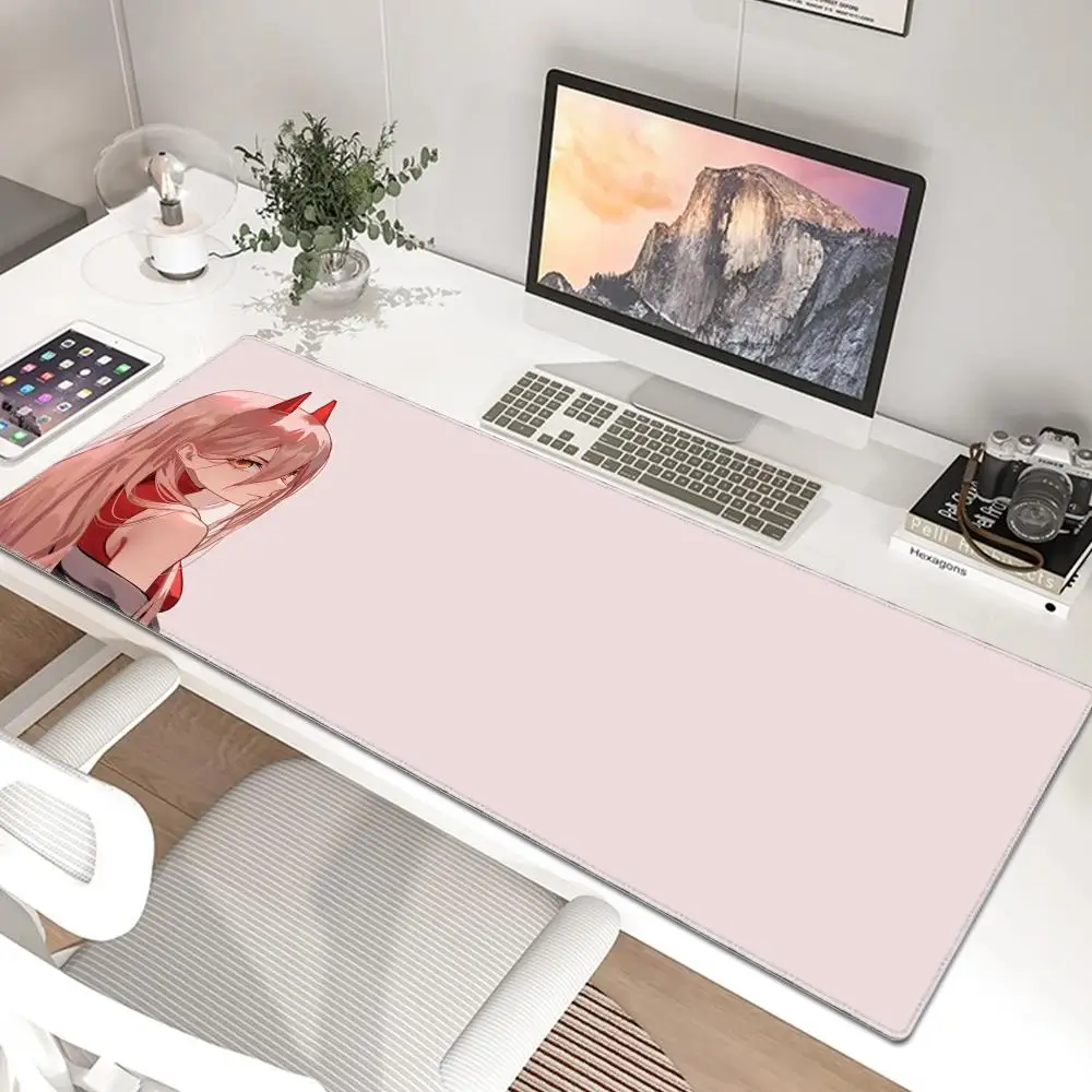 Anime Power Chainsaw Man Mouse Pad Keyboard Mousepad large 600X300 mm Desk Mat PC Gaming High definition printing Table pad