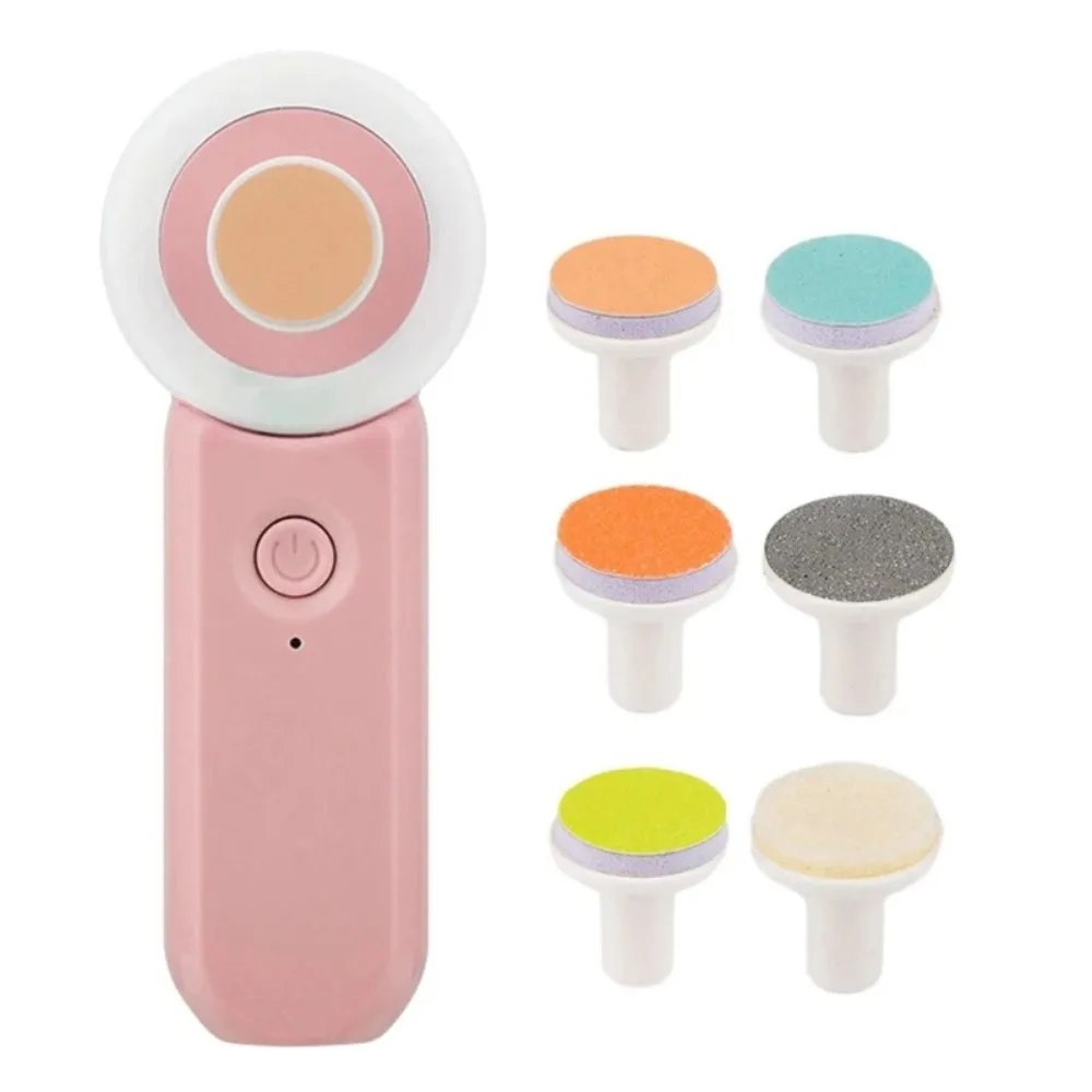 

Anti-clamping Newborn Electric Nail Clipper Soft Lamp 6 Grinding Heads Baby Nail Trimmer with LED 2 Modes Portable