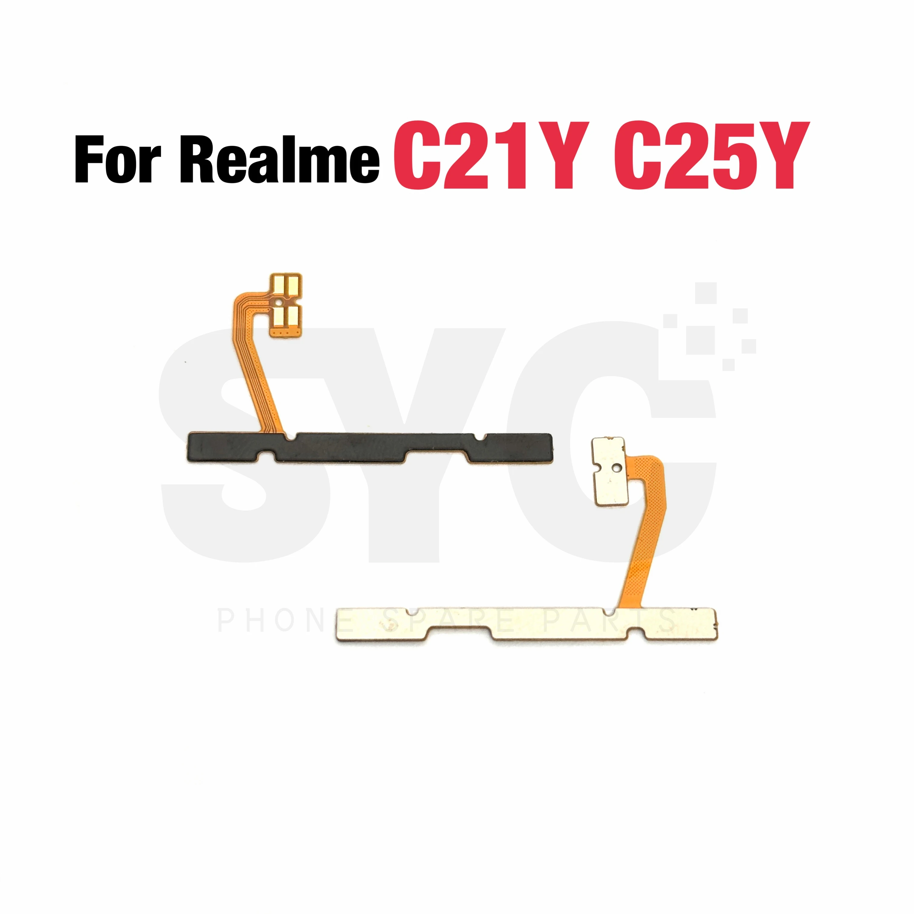 1Pcs New For Realme C11 2020 2021 C12 C15 C20 C21Y C25Y Power Volume Button Key Flex Cable Repair Parts