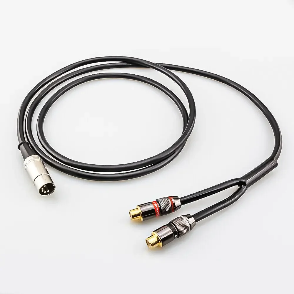 Kabel połączeniowy 5-pin DIN męski na 2-RCA żeński do systemów BO, Naim. — zdjęcie produktu 6