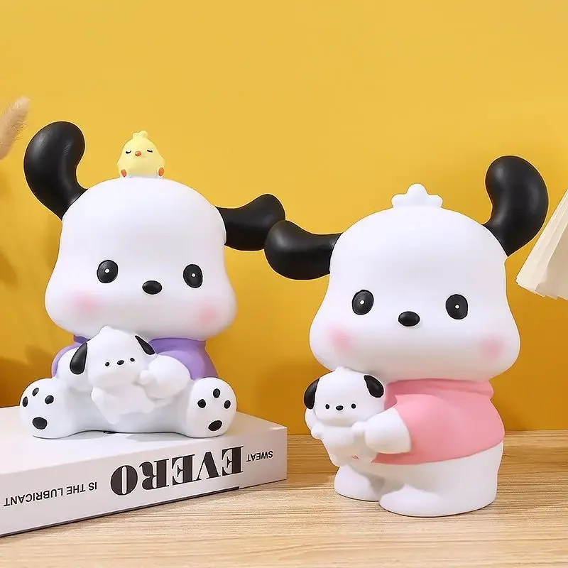 Pochacco-Tirelire de Dessin Animé Kawaii Sanurgente Ins pour Enfant, Boîte de Rangement Créative Mignonne de Grande Capacité pour Jouets, Cadeaux