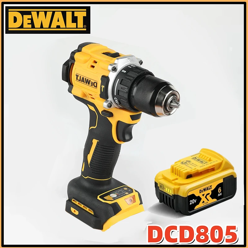 

DEWALT DCD805 Brushless Percussion Drill Lithium Ion Multi function Compact, for All Home and Professional Scenarios.