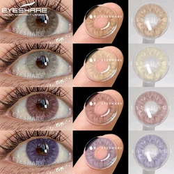 EYESHARE 1Pair New Colored Contact Lenses for Eyes High Quality Brown Lenses Green Contacts Fashion Cosmetic Gray Eye Contacts