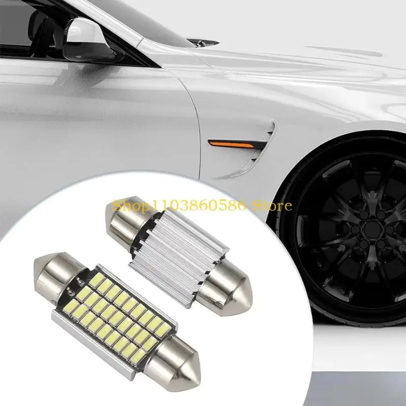 242A Interior Vehicle Festoon LED Lamps 12V, 5 Pack Car Cabin Reading Trunk Replacement Bulbs with Metal Body Design