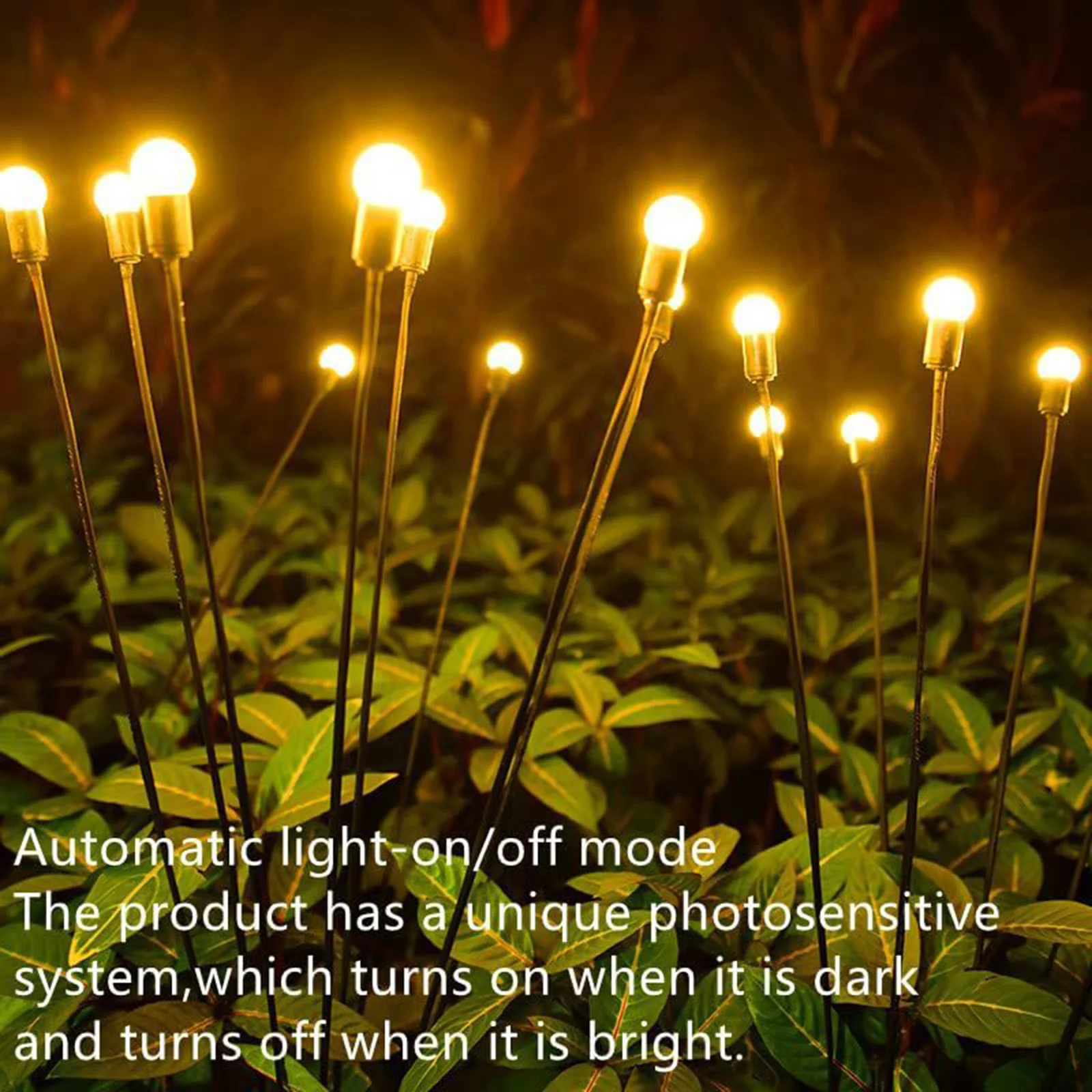 

Solar firefly warm light 6head ground lamp 4 pack Fireflies Ground Lights Firefly Solar Light Solar Outdoor Garden Light Outdoor