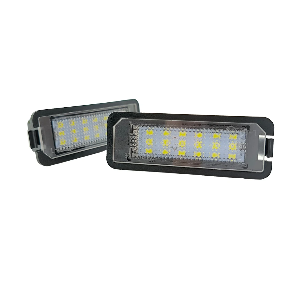 LED License Plate Light No Error For Porsche Boxster Cayenne Cayman 997 911 Carrera for Skoda Superb 4D 2008~