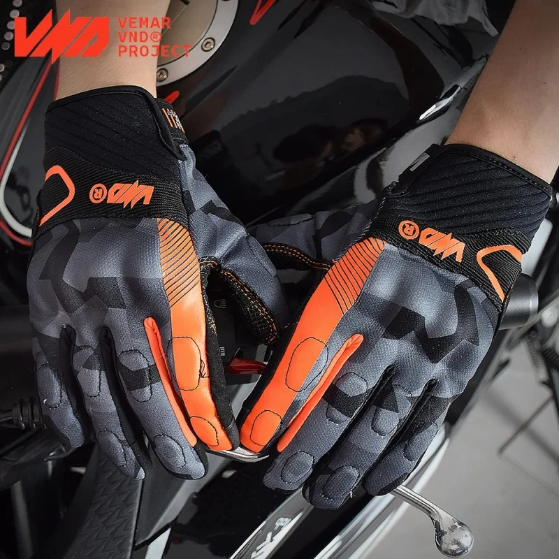 

Vemar summer motorcycle women moto cross riding gloves full finger racing motorcylist anti-drop touchscreen cycling gloves items